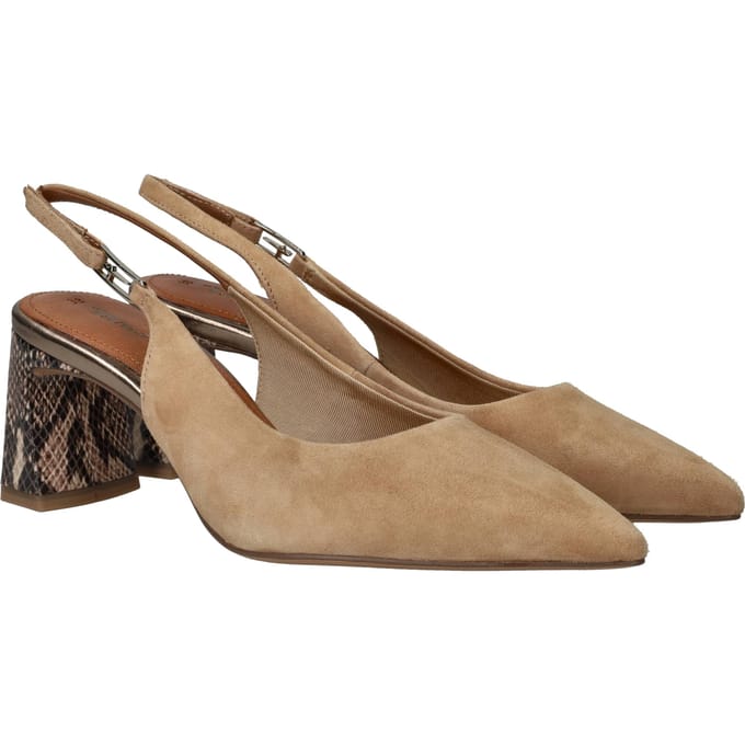 Tamaris Slingbacks beige Suède - Maat 38