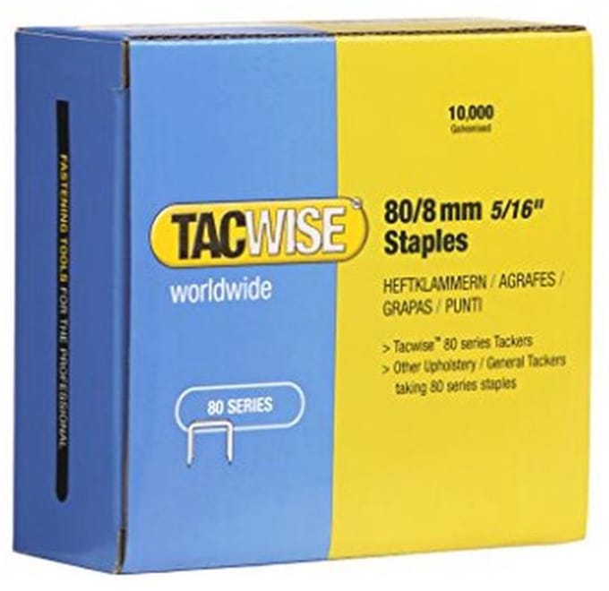 Gegalvaniseerde nietjes voor behang 80/8 mm - 10.000 stuks
