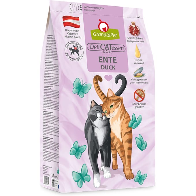 2x1,8kg GranataPet Adult Eend Kattenvoer