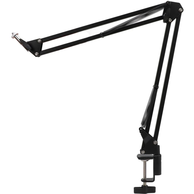 Bovenhoofd Camera Mount Bureau Standaard Staal met 1/4 Schroefkop Adapter Bovenhoofd Camera Bureau Statief black