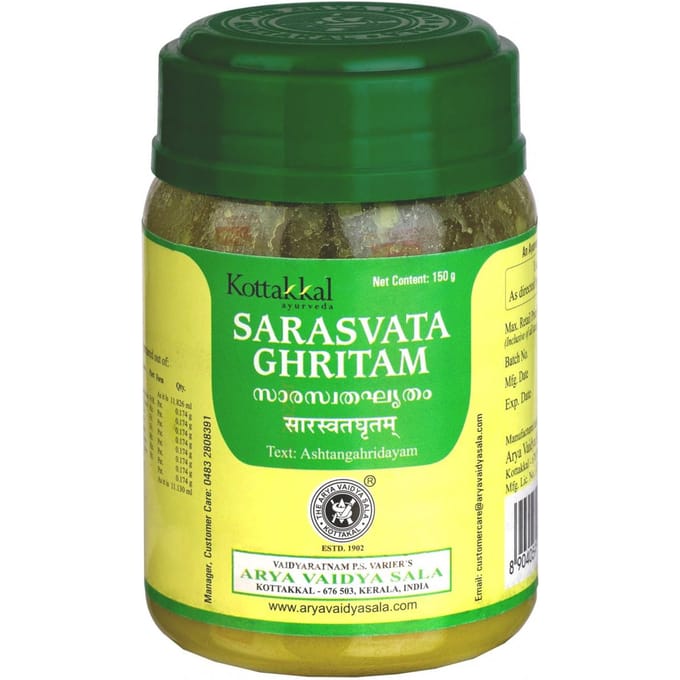 Saraswata Ghritam (150 gr), Sarasvata Ghritam, Kottakkal Ayurveda blue