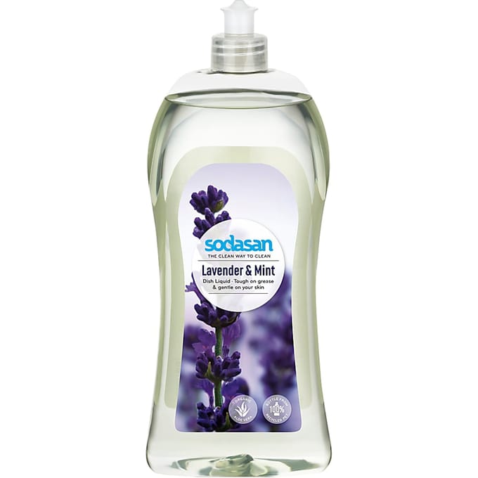Afwasmiddel lavendel, natuurlijk afwasmiddel, ecologisch afwasmiddel, 1 liter, lavendel en munt
