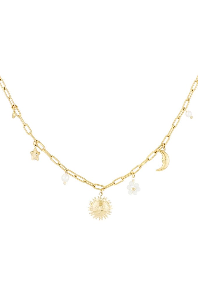 Eternal Glow Bedel Ketting- Goudkleur