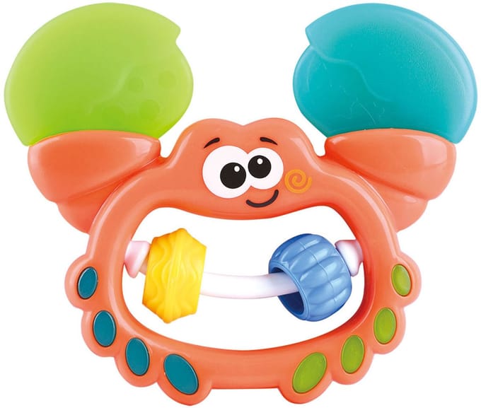 Playgo Krab 2in1 Rammelaar en Bijtspeeltje