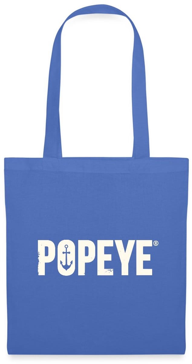 Popeye White Titel Tas Van Stof Schoudertas