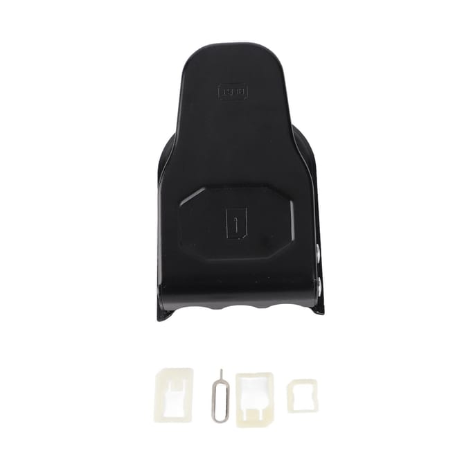 Universele 3-in-1 standaard micro nanometer SIM-kaart snijder 3 SIM-adapter 1 SIM-kaart naald black