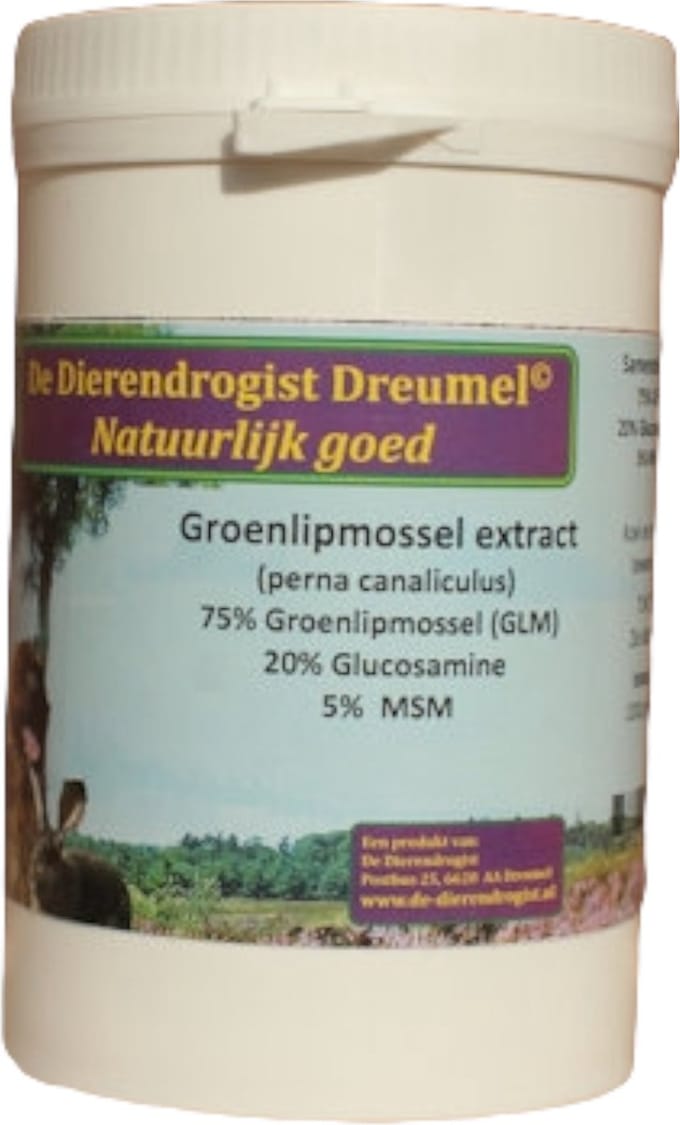 Dierendrogist Groenlipmossel Extract - Veterinair - 500gr