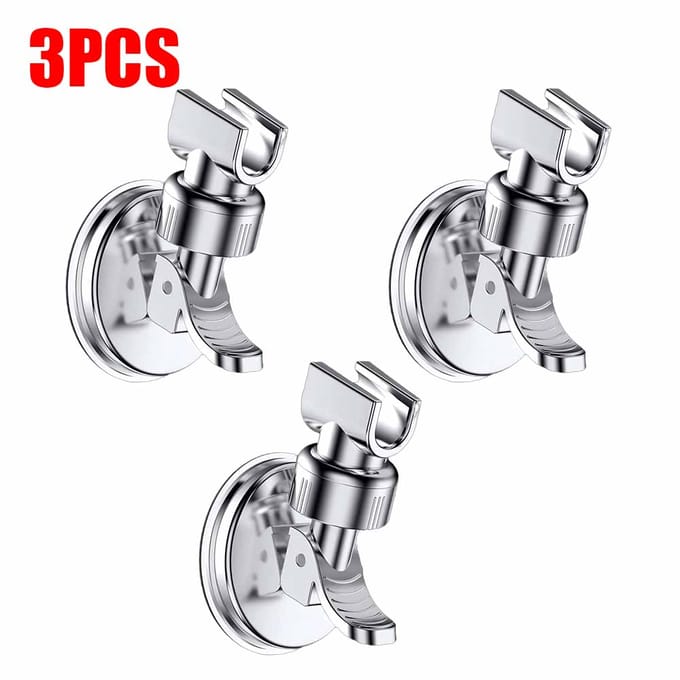 14 Pièces Support de Douche Réglable Ventouse Puissante Support Mural pour Pommeau de Douche à Main Support Rotatif Base de Douche Salle de Bain
