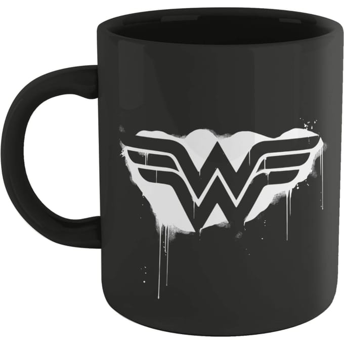 Wonder Woman Graffiti Mug - Black