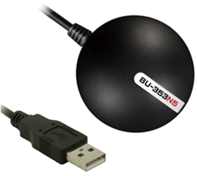 Globalsat GPS-ontvanger BU-353N5 - USB - waterdicht - voor Windows 7, 8, 10 en 11