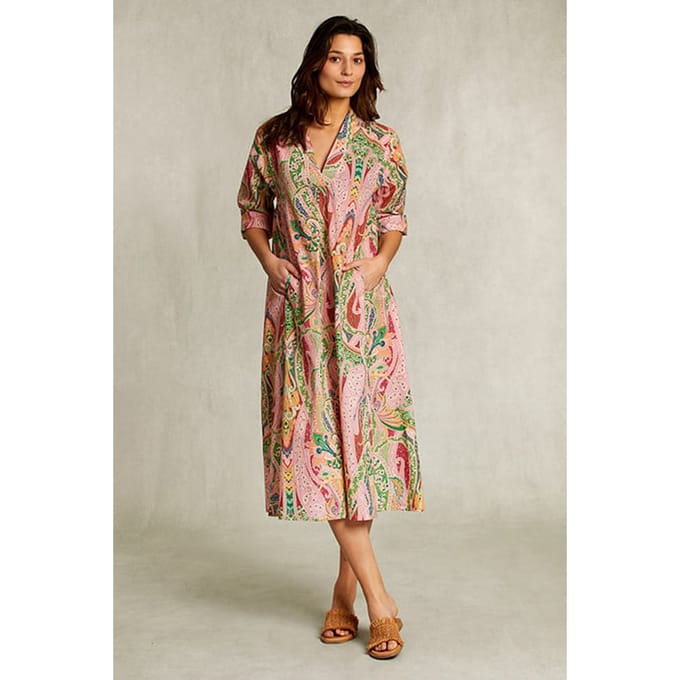 River Woods Multi Paisley V-neck Dress Multi Taglia: 36 | Abiti Midi Outlet | Donna