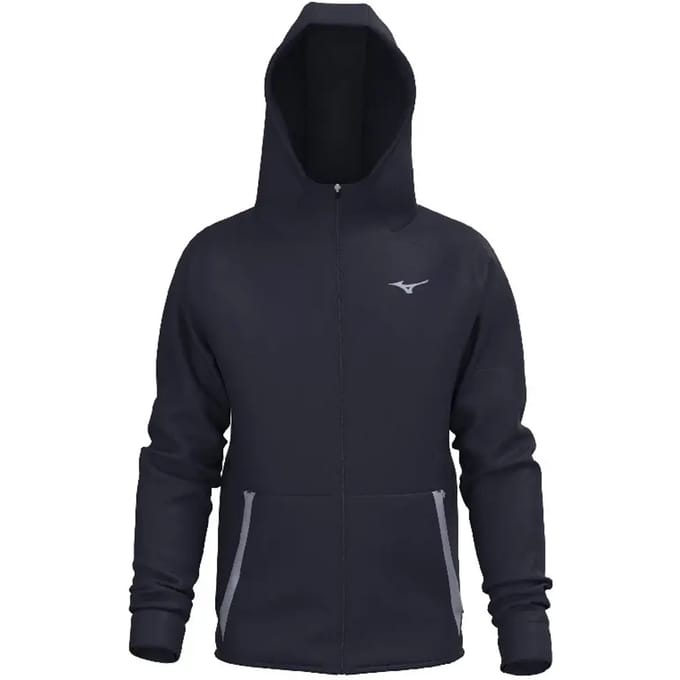 Mizuno Athletics Rb Sweatshirt Met Rits Blauw L Man