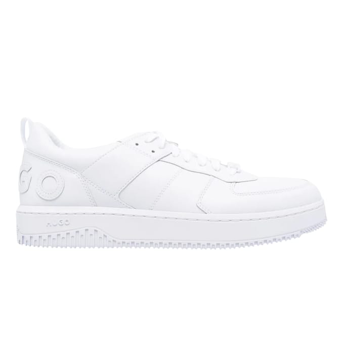 Hugo Heren Kilian Logo Platte Trainers (Wit)