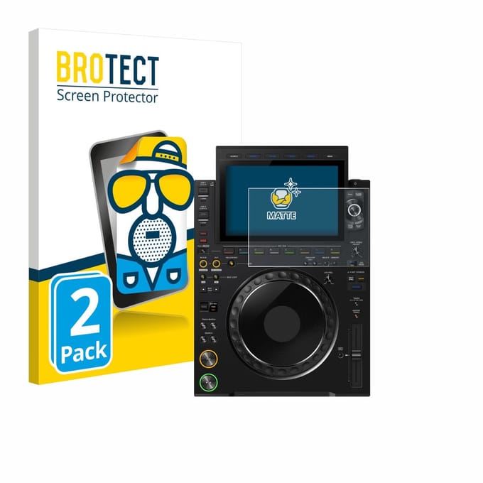 BROTECT - Screenprotector voor Pioneer CDJ 3000X - Folie Beschermfolie matte 2 Stuks