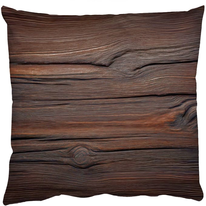 Sierkussens - Kussentjes Woonkamer - 60x60 cm - Hout - Grillige nerven