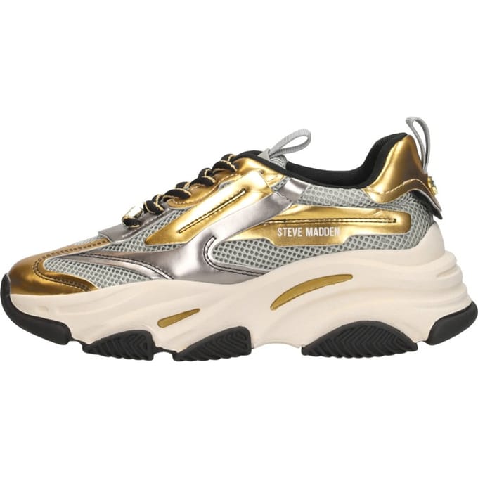 Dames Sneakers Steve Madden Possession-e Ice/gold Goud - Maat 37