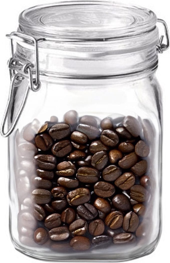 Bormioli Rocco Voorraad/weckpot - glas - transparant - 16 x 10,6 cm - 1 L