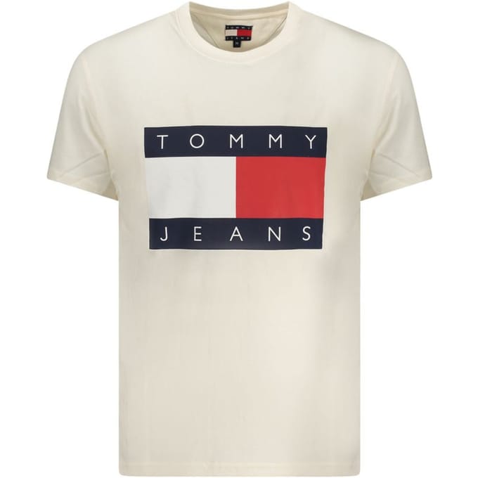 Tommy Hilfiger Bianco Katoenen Heren T-Shirt