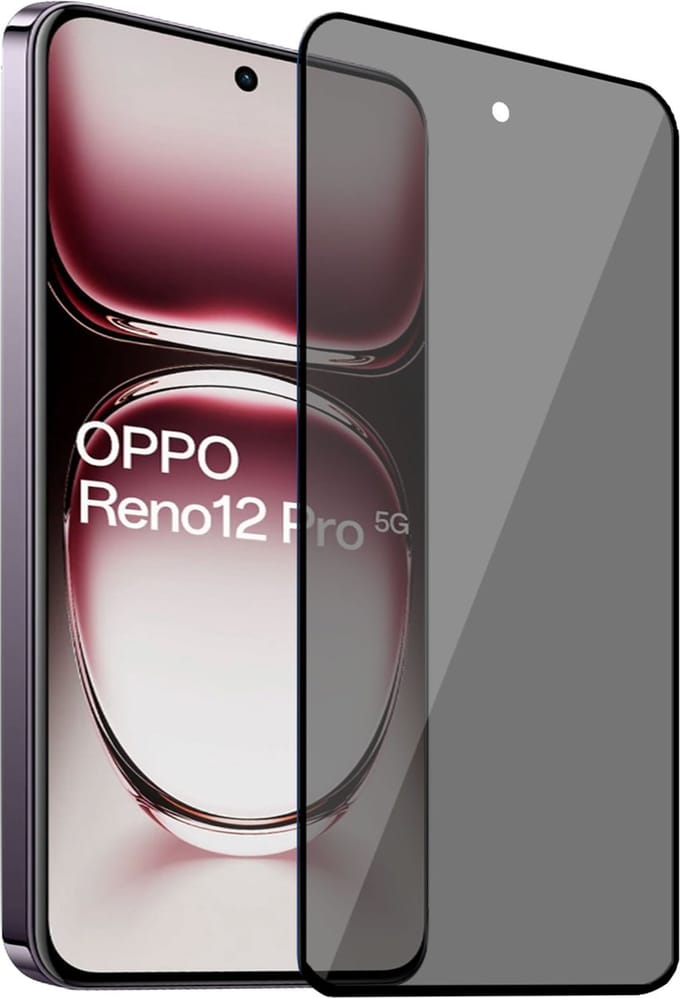 Geschikt voor OPPO Reno 12 / 12 Pro - Privacy Screenprotector - Beschermglas - Privé GuardCover