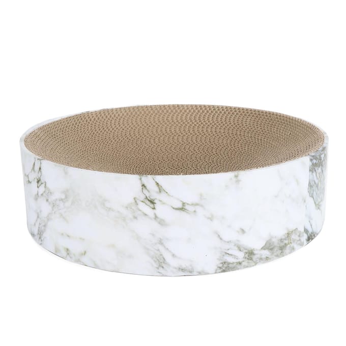 Kattenkrabber Bed Golfkarton Bescherm Meubels Rond Kattenkrabbord Pad voor Medium Small gray
