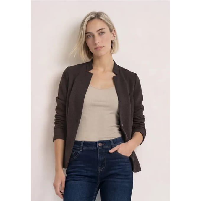 Blazer met reverskraag en structuur
