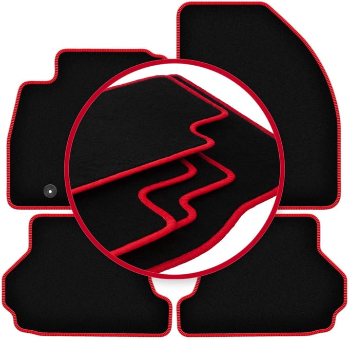 CARLUX-RED automatten voor: Ford Focus MK2 cabriolet (2006-2010)