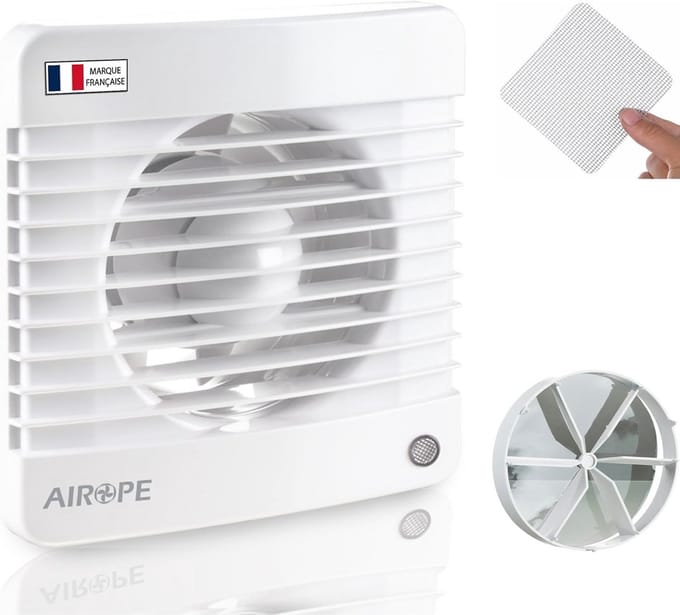 Stil Ventilatiesysteem 100mm met Timer en Terugslagklep