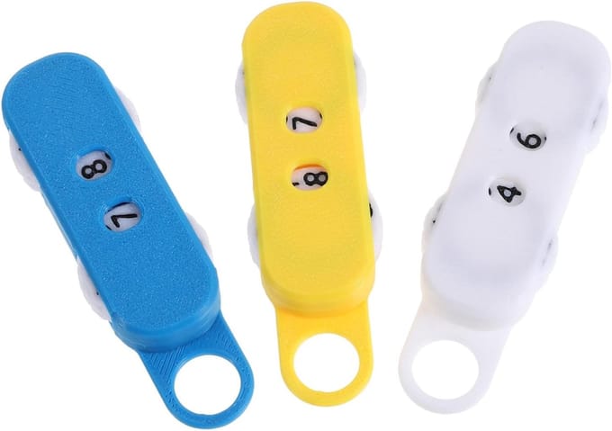 Brei Rijentellers - Haak Tellers - Patronen Volgen - Ergonomisch Ontwerp - 3 Stuks - Multicolor