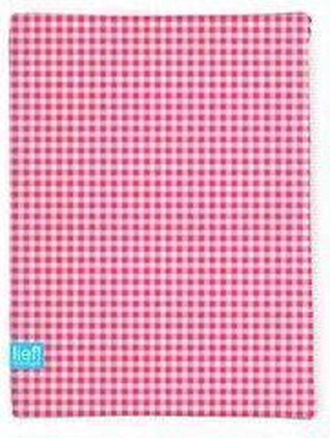 Lief! - Hoeslakentje 60x120 cm Ruit - Roze