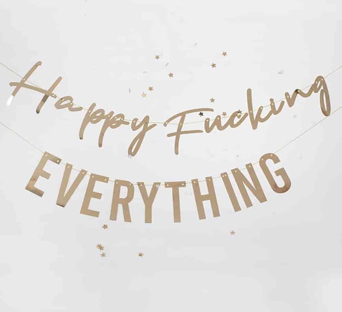 Happy Fucking Everything - 2 x 1.5 Meter