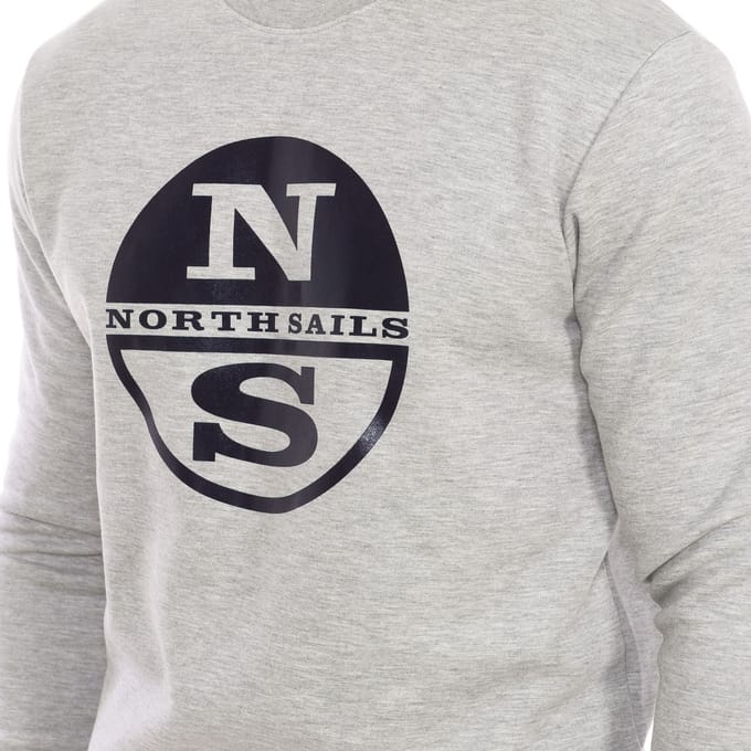 Sweater met lange mouwen en ronde hals 9024130 heren