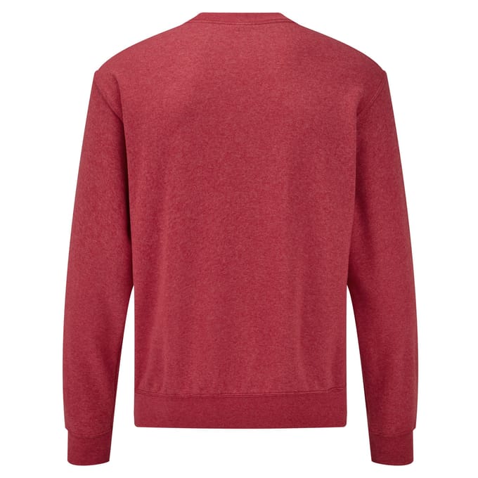 Fruit of the Loom Heren Klassiek Ingelegd Sweatshirt (Heide Rood)