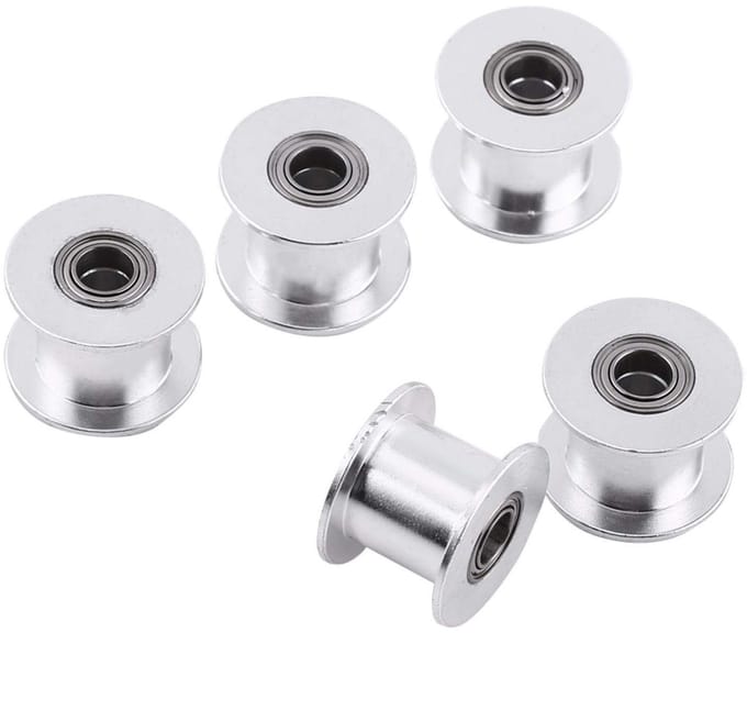 Dailygoody - Distributieriem Spanrol - 3D-printeraccessoire - 10 mm breed - Aluminium - Synchrone riemschijf - Geschikt voor 3D-printer