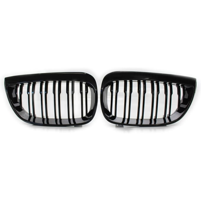 Paar Front Grille Grills Vervanging voor BMW 1 Serie E81 E87 2004-2007 Auto Styling Racing Grills zwart