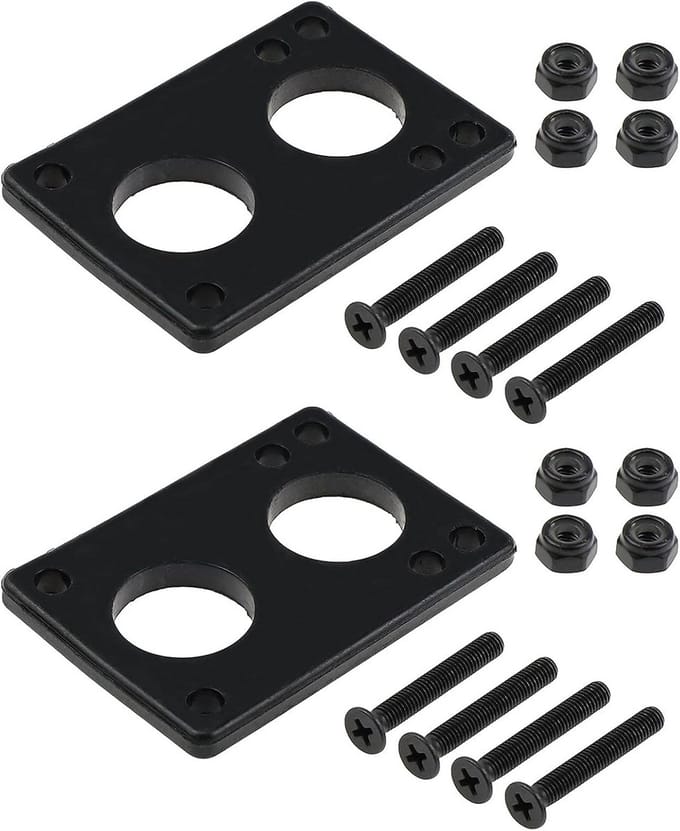 10 Stuks 6 mm Afdichting Skateboard Longboard Riserpads - Skate Accessoires voor Schokdemping en Bescherming