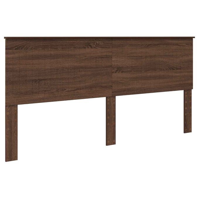 vidaXL Hoofdbord Bruin Eiken Bewerkt hout