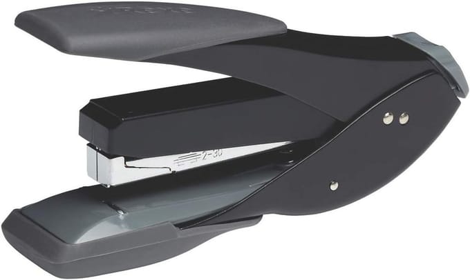 Nietmachine voor 30 Vel, Zwart/Grijs met Platte Stiksels