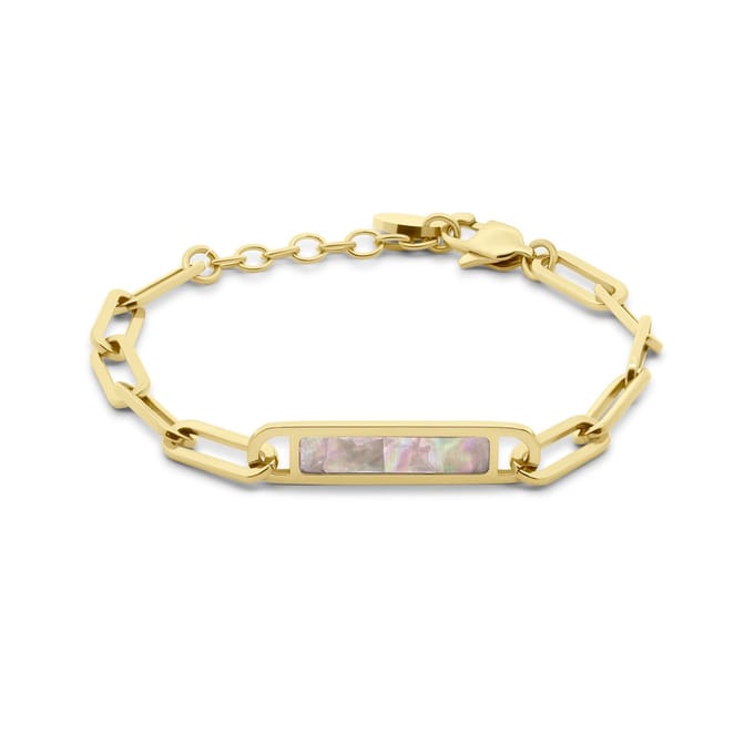 CO88 Collection - Goudkleurige schakel armband - 15+3CM