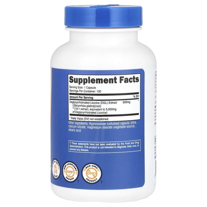 Nutricost, DGL, 5000 mg, 120 capsules