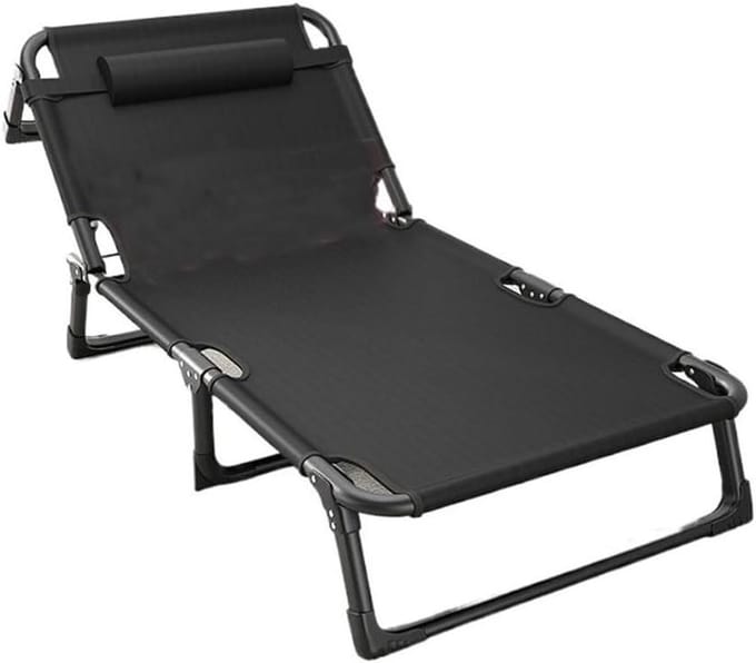 Opklapbed - Vouwbed Logeerbed - Ruimte Besparen - Compact Opvouwbaar - Klein - Zwart