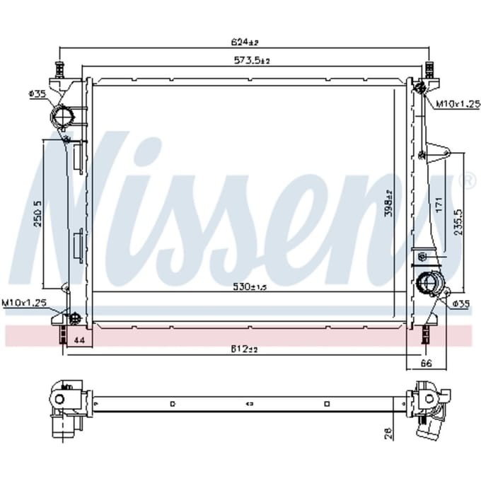 Radiator, motorkoeling NISSENS 617867