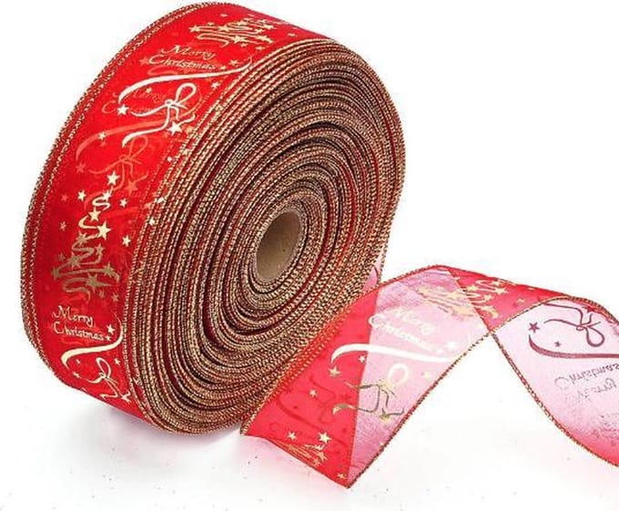 Merry Christmas -  Lint - Slinger - Decoratie - Kerstboom - Kerst - Kerstmis - 2 meter - Rood