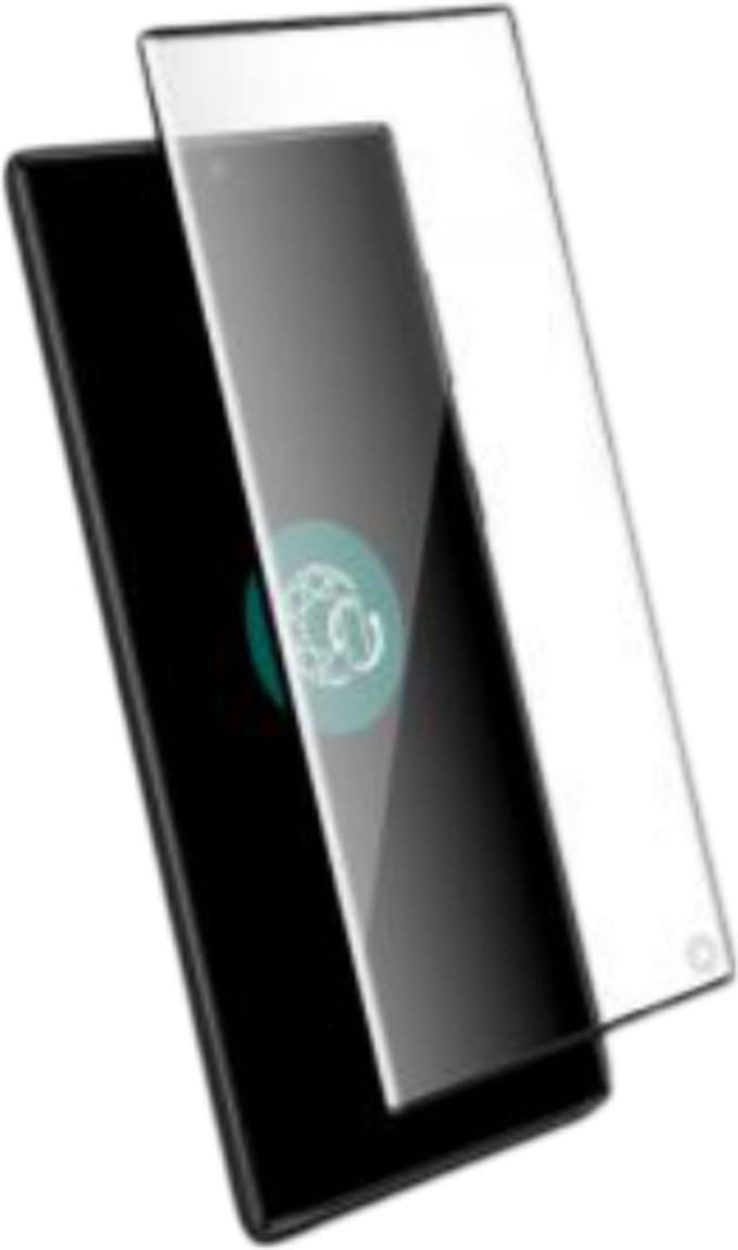 Force Case, Screenprotector geschikt voor Galaxy S24 Ultra - Tempered Glass 3D 9H+, Transparant zwart