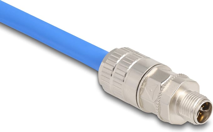 Delock M12 male 8 pin X-coded field assembly Cat.6A