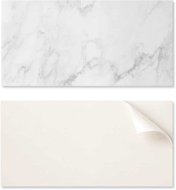 Zelfklevend decoratief element van vinyl voor thuis, 120x60 cm, marmerpatroon.