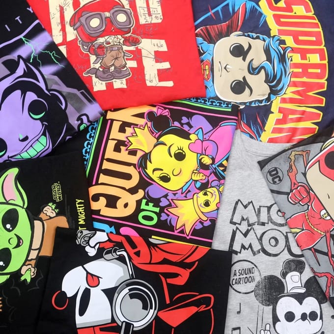 Mystery Funko T-Shirts - 3-Pack - M
