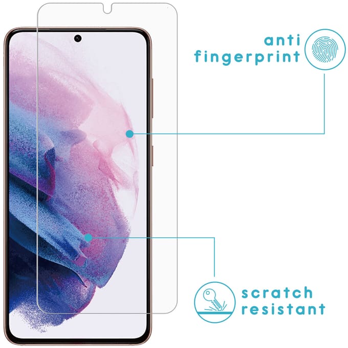 imoshion Screen protector - Geschikt voor Samsung Galaxy S21 Plus - Screenprotector Gehard Glas 2 pack