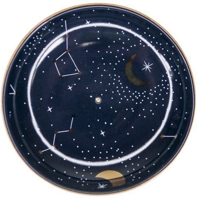 Something Different Wierookhouder Purple Star Sign Ceramic Paars