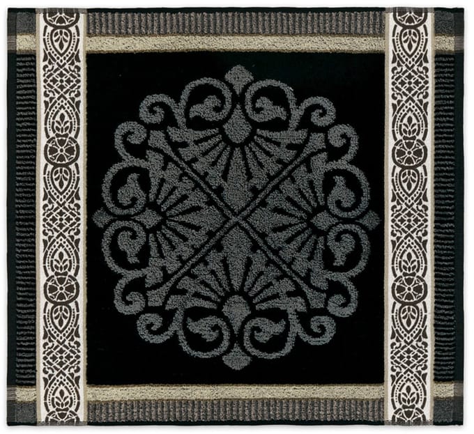 DDDDD - Rozet - 6x Keukendoek - Set van 6 - Katoen - Effen - 50x55 cm - Print - Grijs