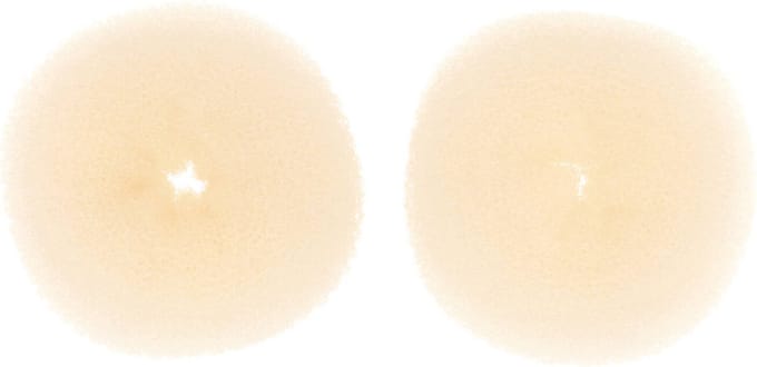 Haarsoires Haardonut 12cm – XL – Hulpmiddel voor Knot – Blond – 2 Stuks - Haar Donut - Extra Volume Haarrol - Knotmaker